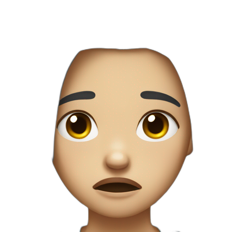Angry and  crying girl  emoji