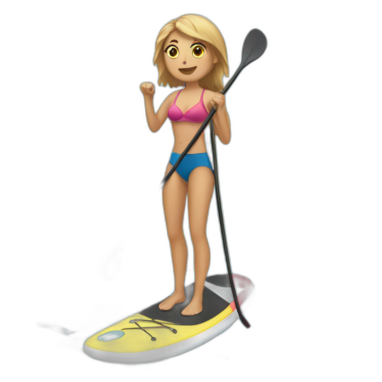 Paddle boarding  emoji