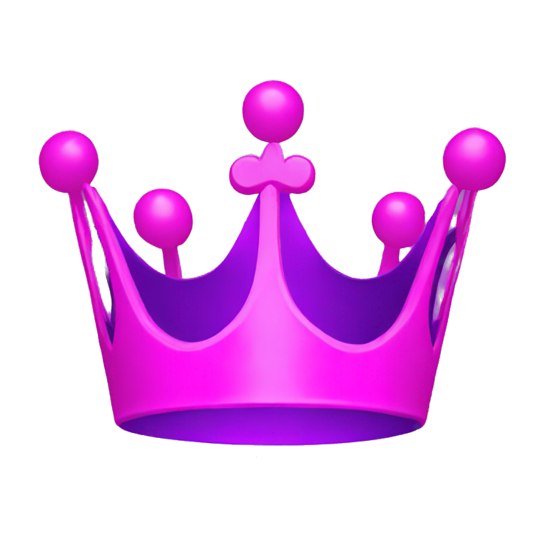Neon Purple pink crown with the word FOUNDER on it emoji