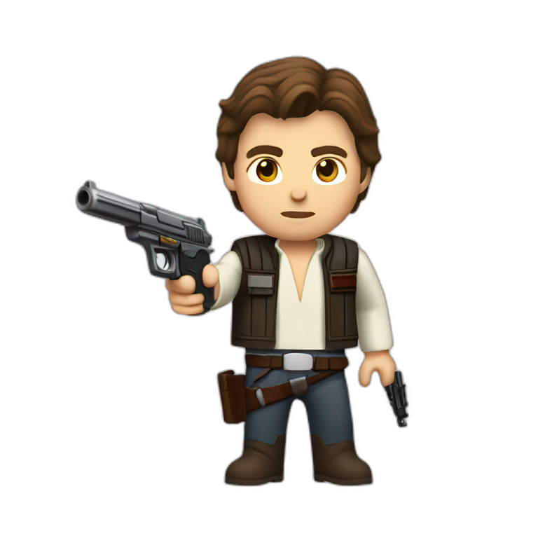 Han Solo with a gun emoji