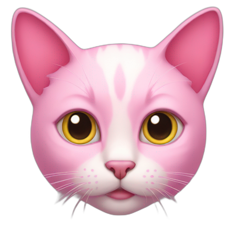 pink cat  emoji