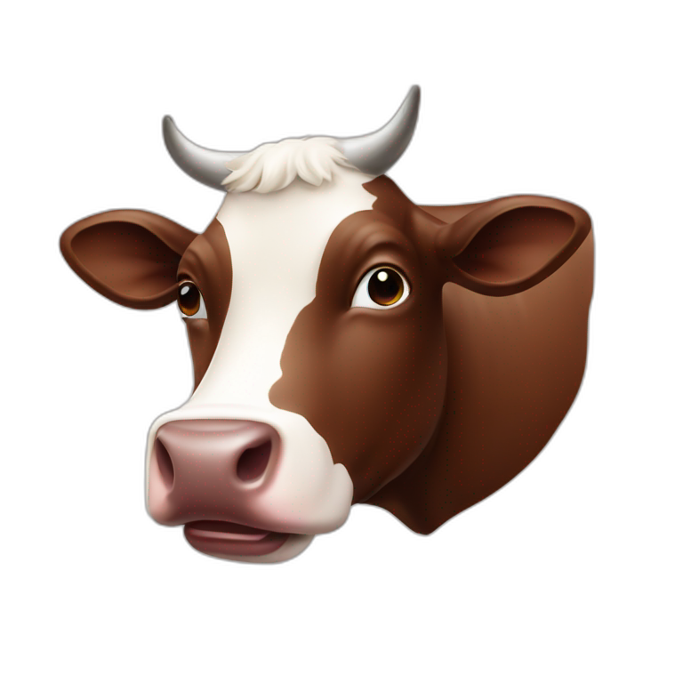chocolate milk cow emoji