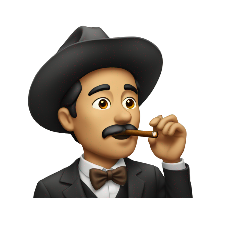 Ramon Salazar smoking a cigar emoji