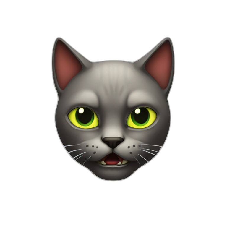 evil cat emoji