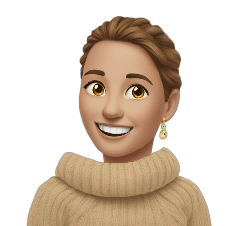 warm smile, cozy sweater emoji