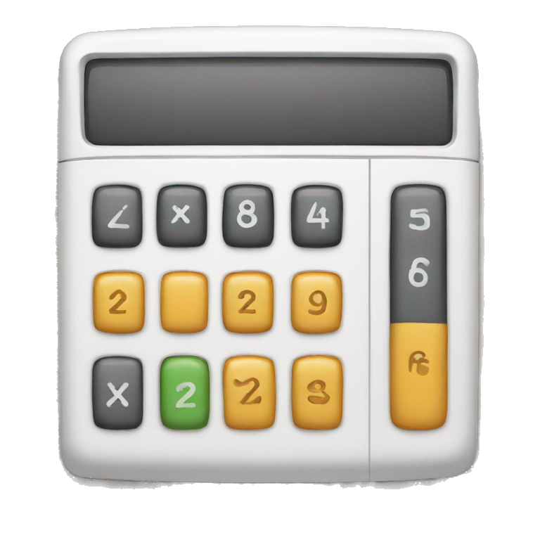 calculator food emoji