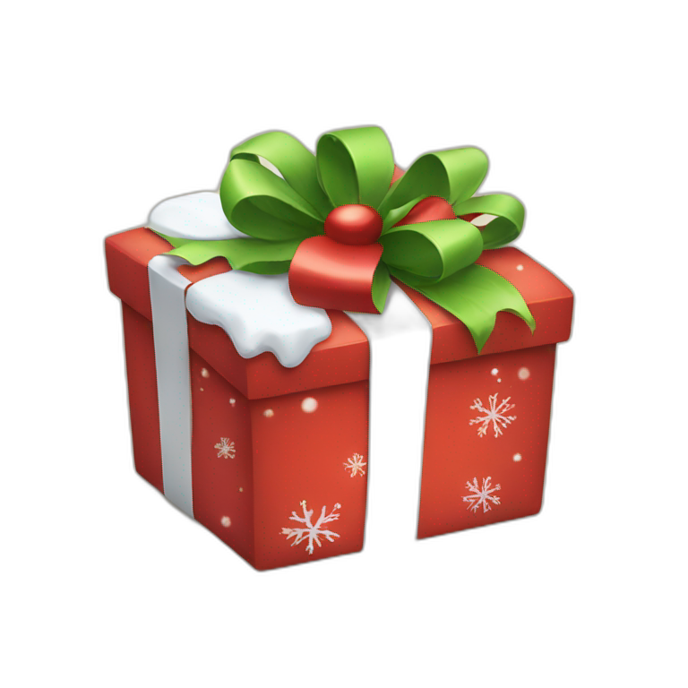 Christmas gift  emoji