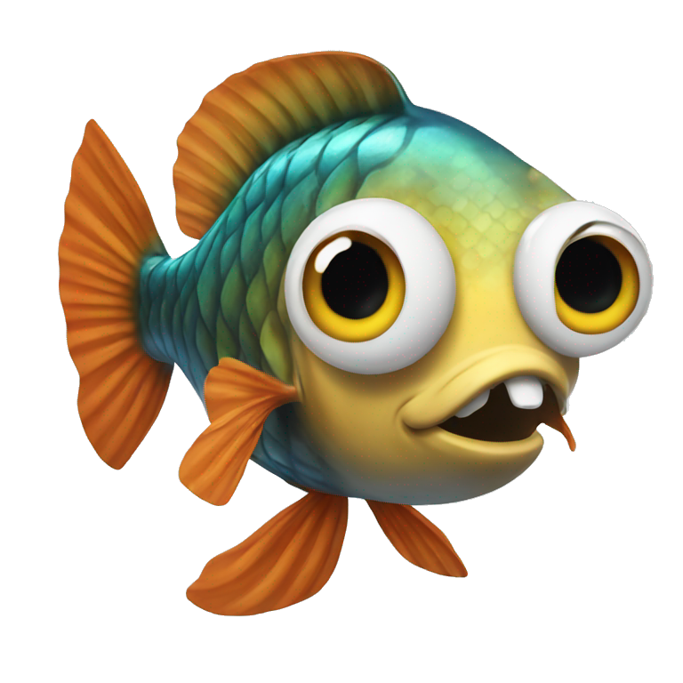 crazy fish emoji