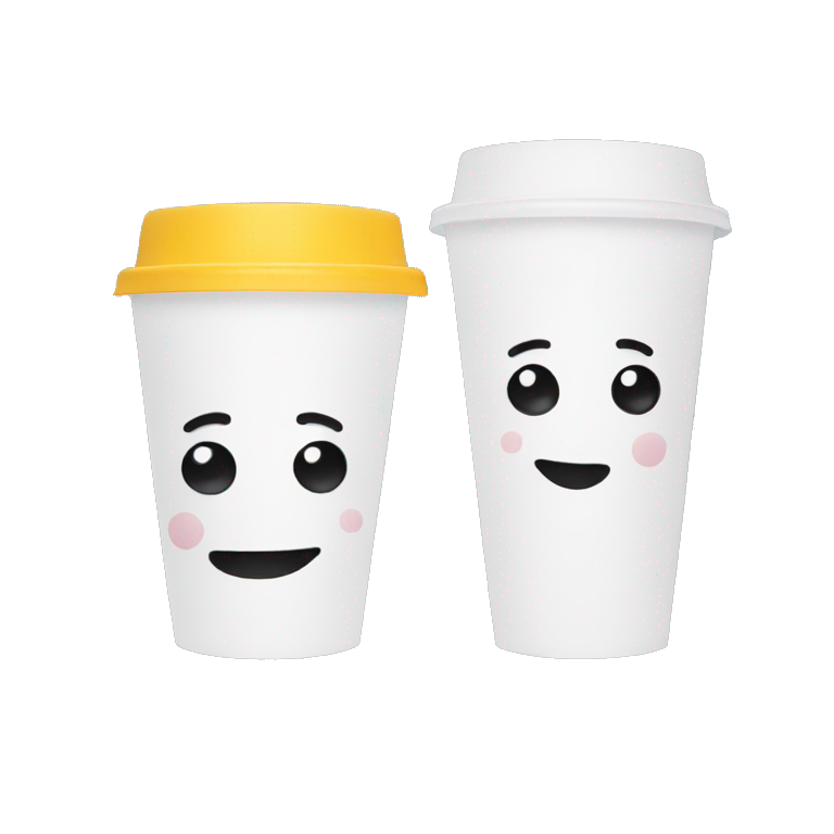 two styrofoam cups emoji