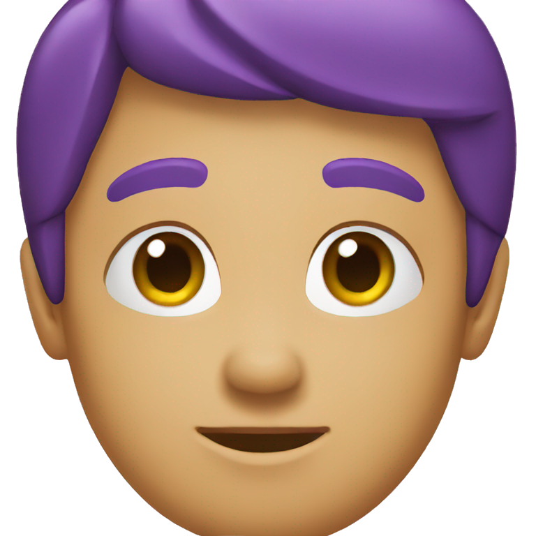 one purple emoji