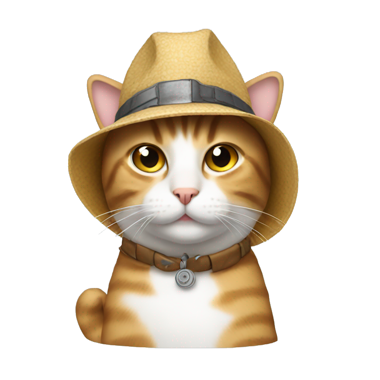 cat in a propeller hat emoji