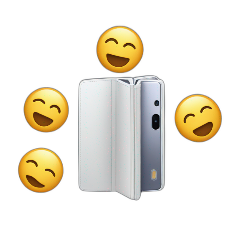 Samsung Galaxy fold emoji