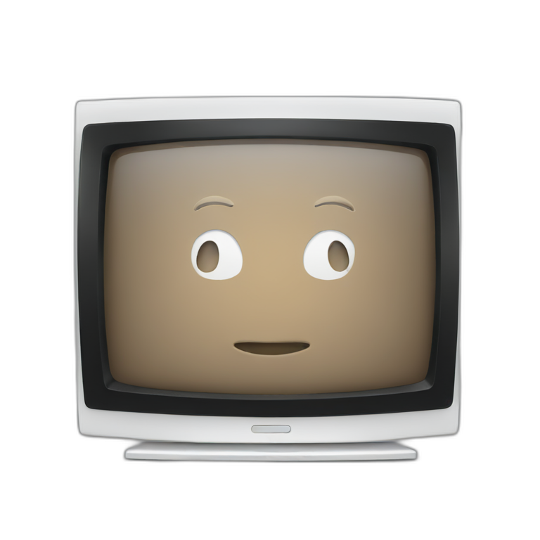 a flat tv screen emoji