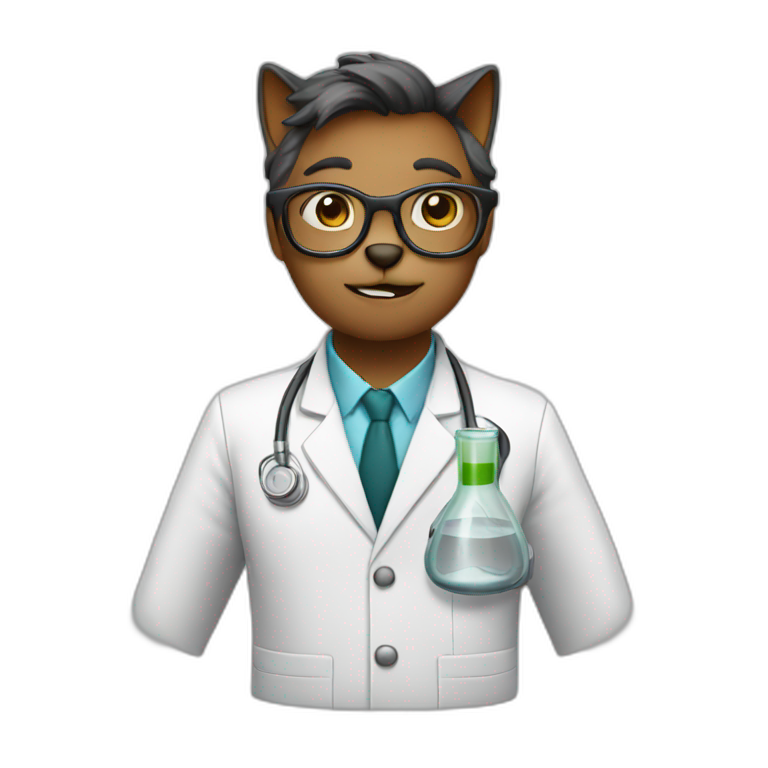 cat scientist emoji