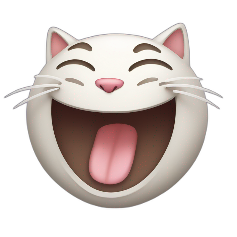 cat laughing emoji