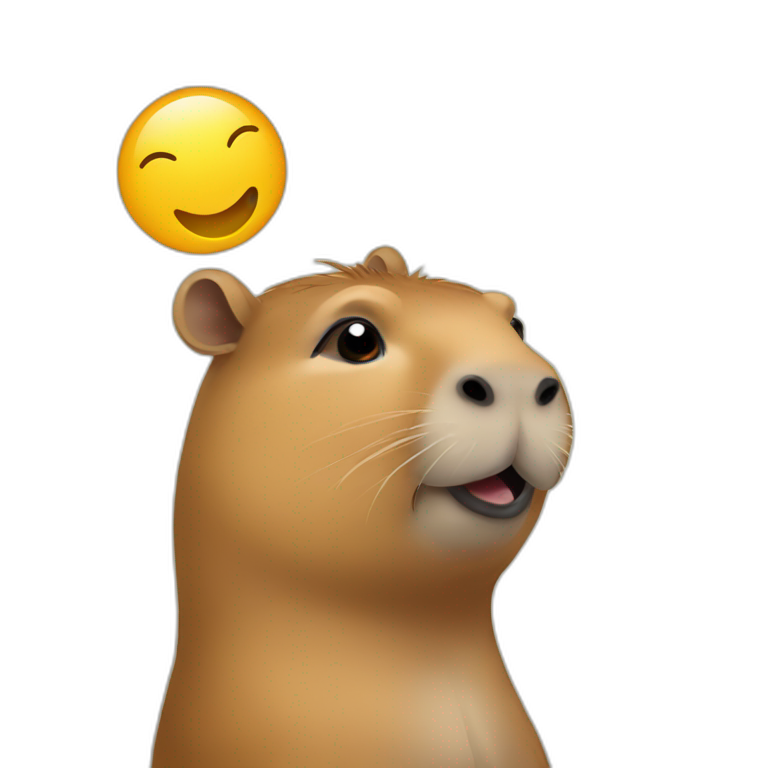 capybara combines with saluting emoji emoji