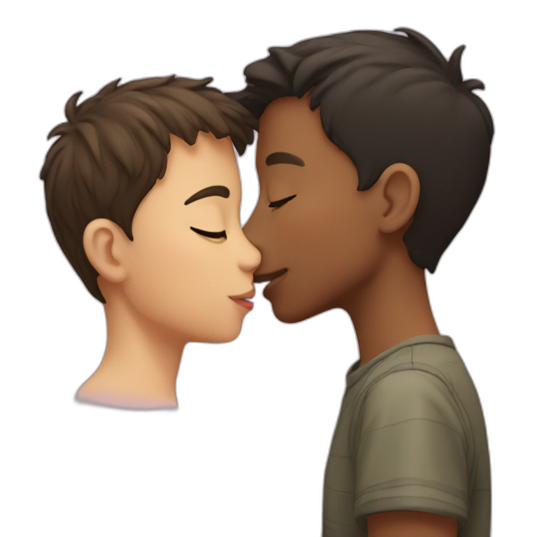 Boy kissing boy  emoji