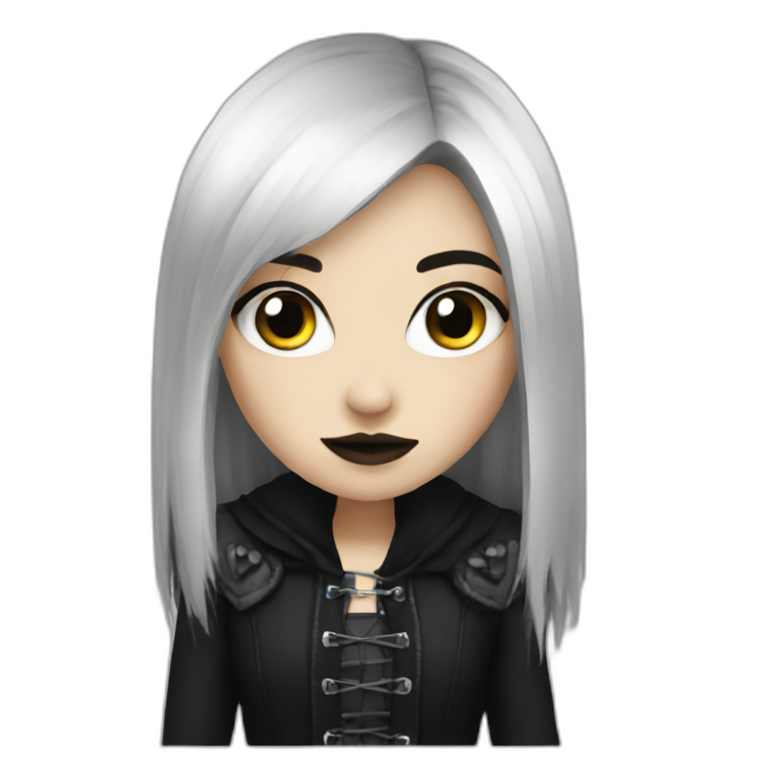 goth-girl emoji