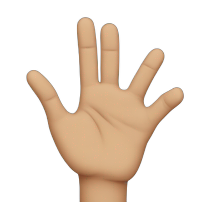 Fingers to finger emoji