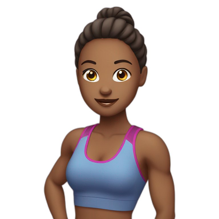  Girl Fitness trainer emoji