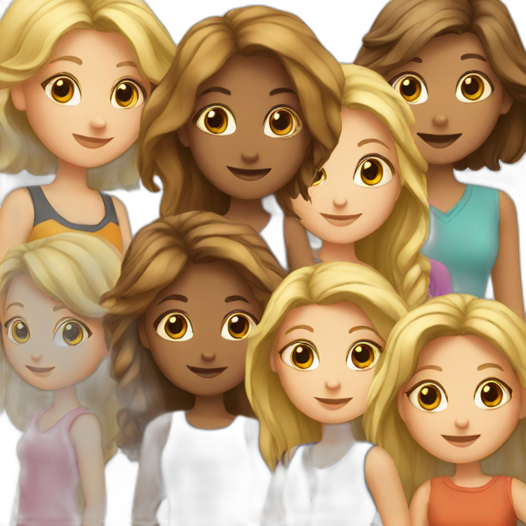 Groupe de filles emoji