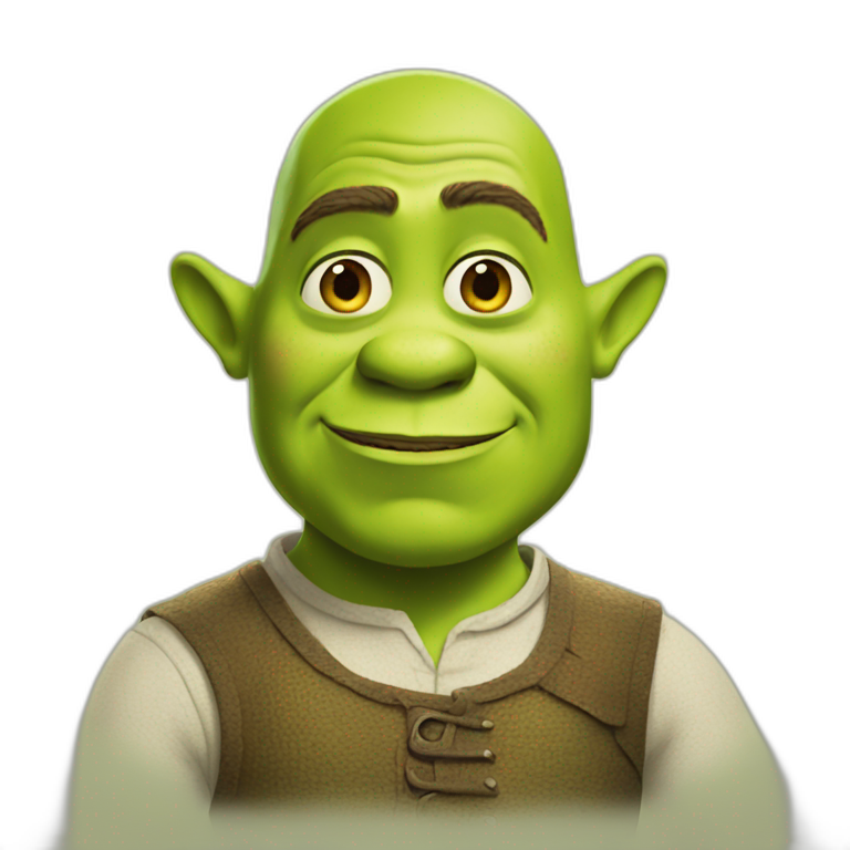 Shrek if he was intelligent emoji