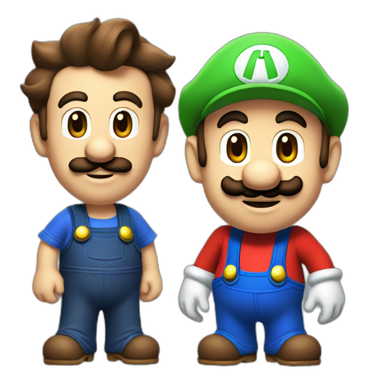 Mario and Luigi emoji