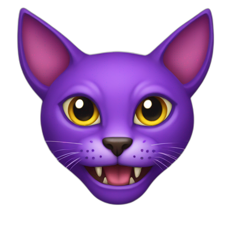purple devil cat emoji