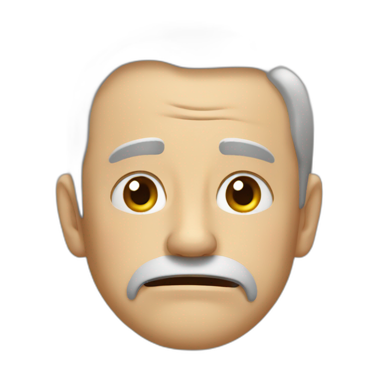 old guy crying emoji