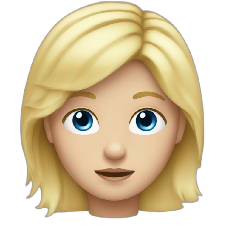 Child with blond hair and blue eyes emoji