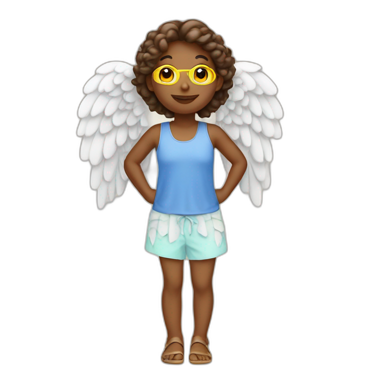 angel-on-holiday emoji