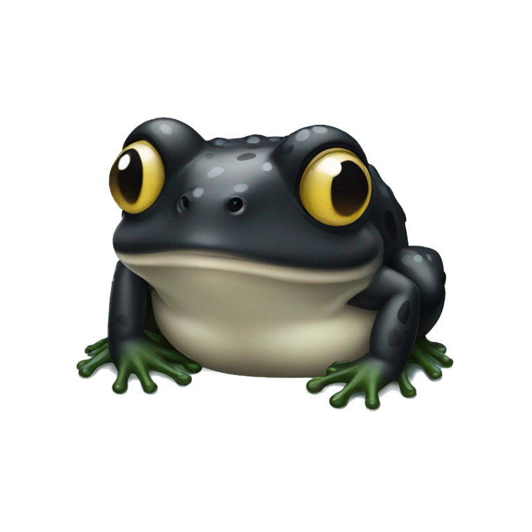 Black rain frog emoji