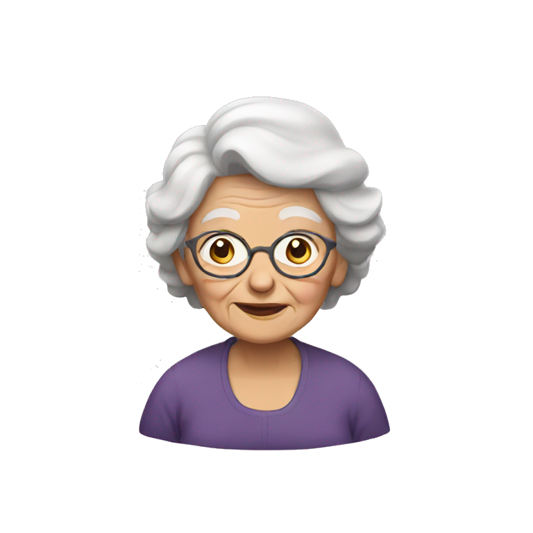 Old woman emoji