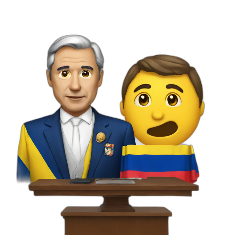 an emoji for colombian president emoji