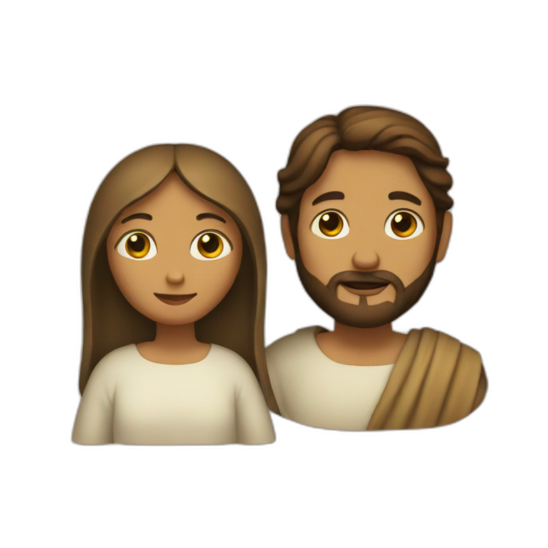 Mary and Jesus emoji