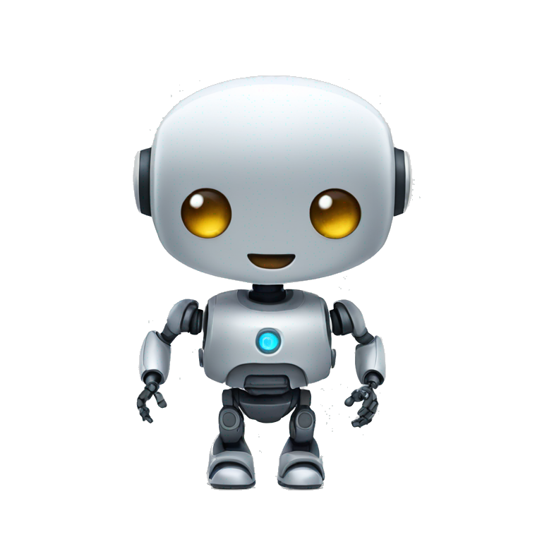 robot saying hello emoji