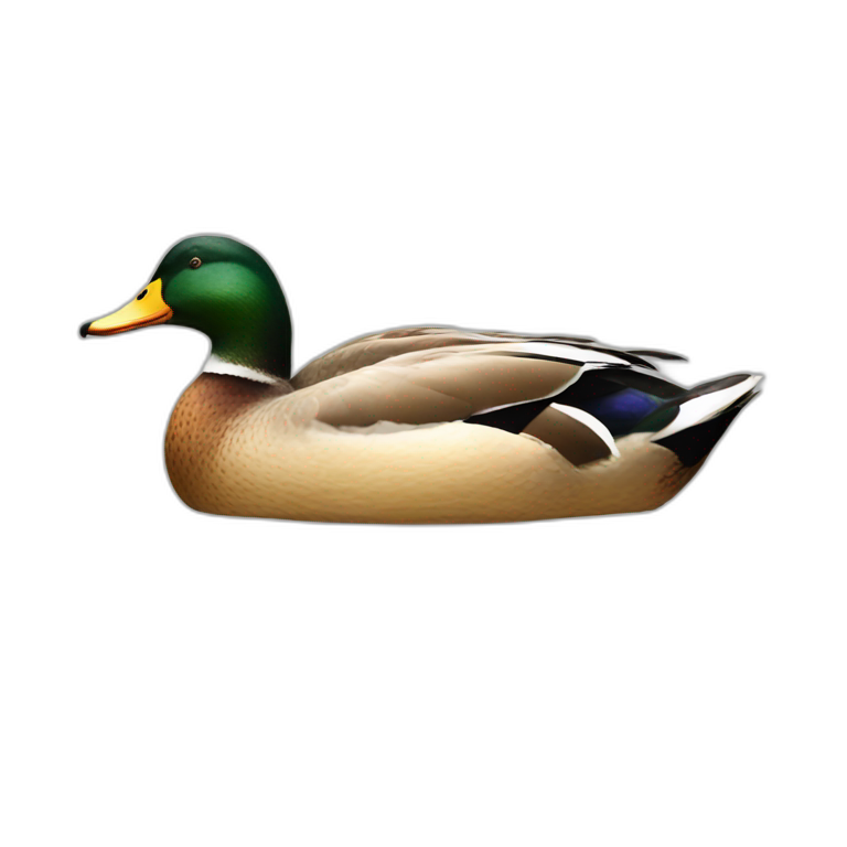 a duck on a duck emoji