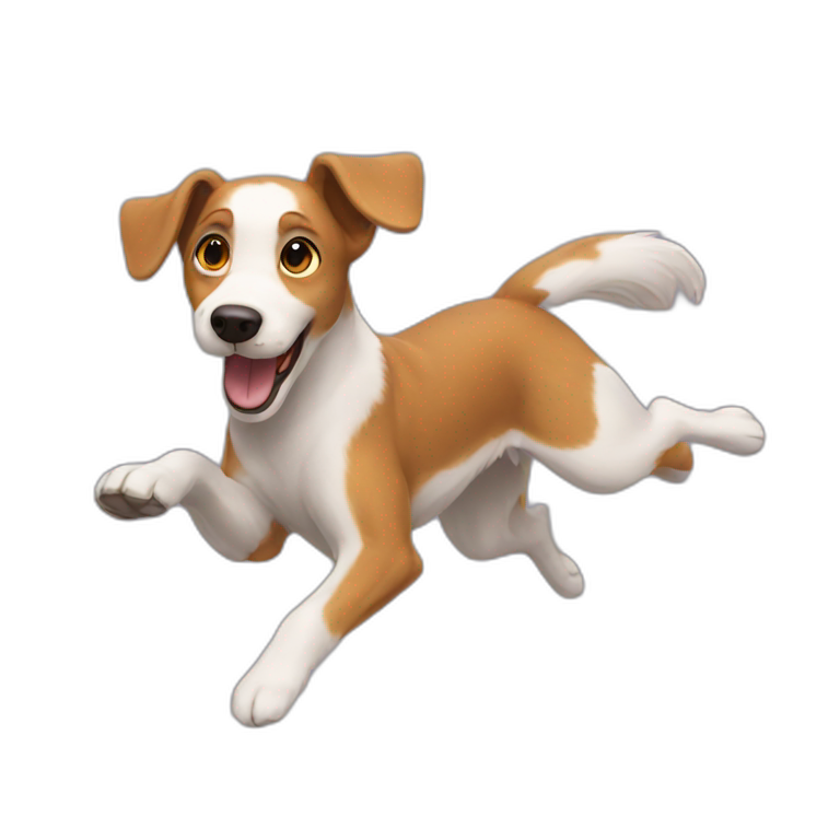 flying dog emoji