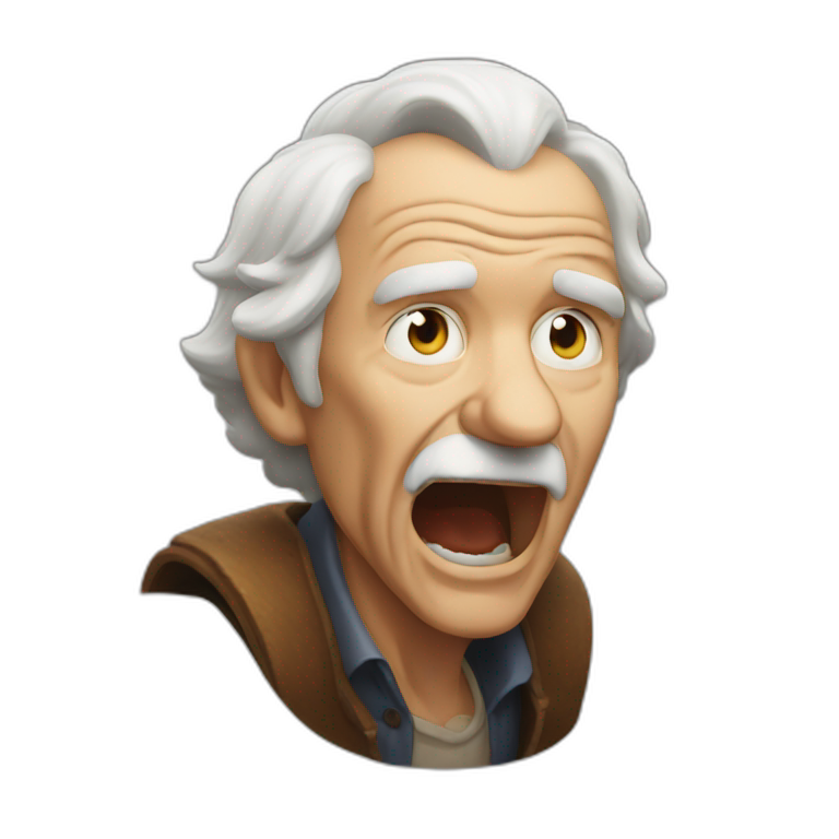 old man yells at magic emoji