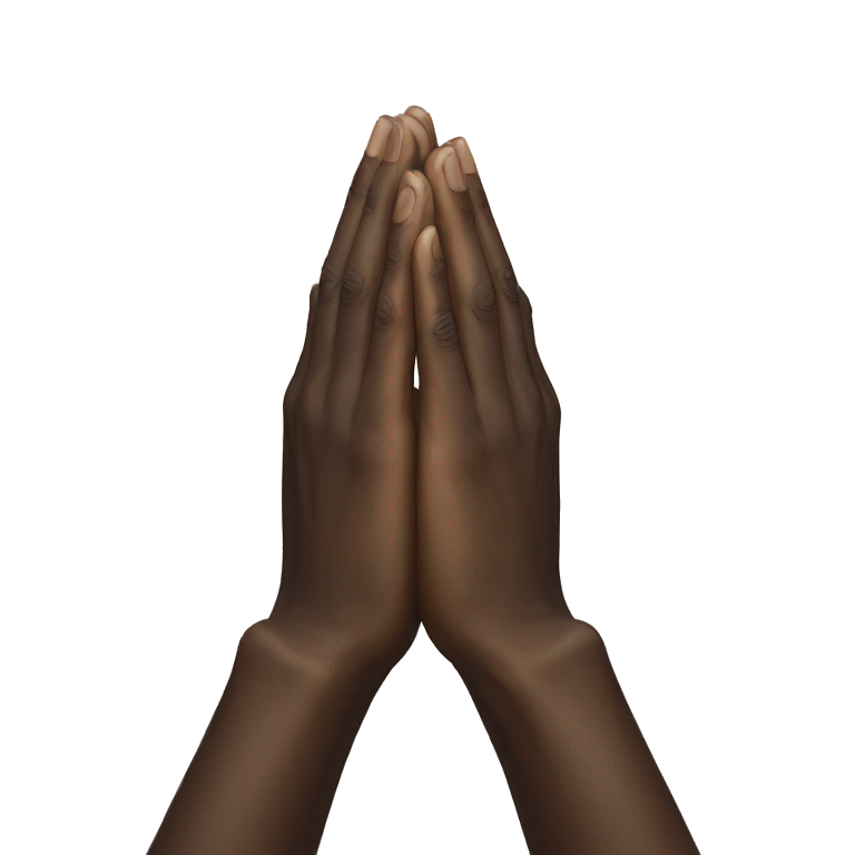 two hands praying, art emoji