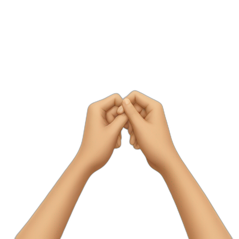 a couple interlocking their fingers holding hands emoji
