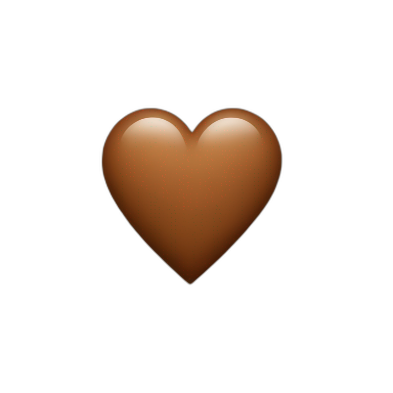 heart brown emoji