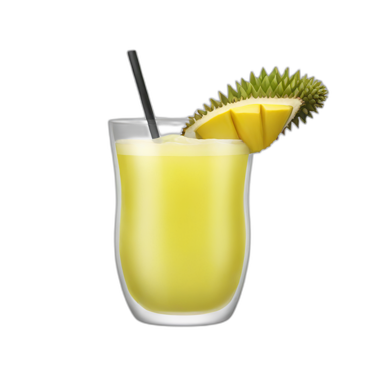 Durian cocktail emoji