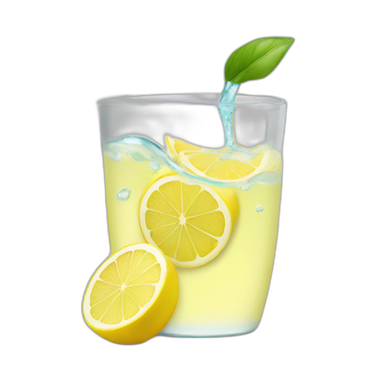 hydration boost with lemon emoji