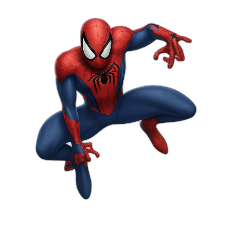 Half Spider-man, half Venom emoji