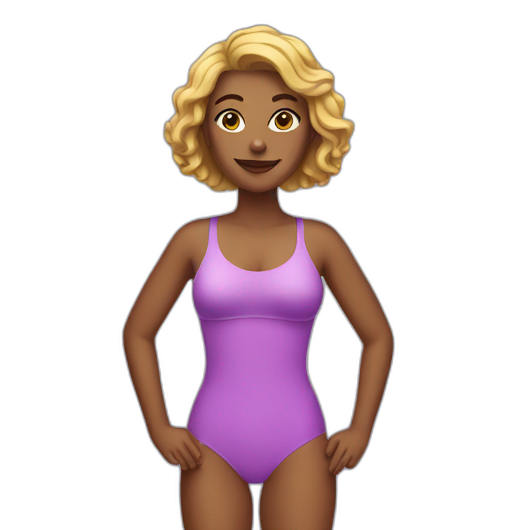 woman in bathing suit emoji