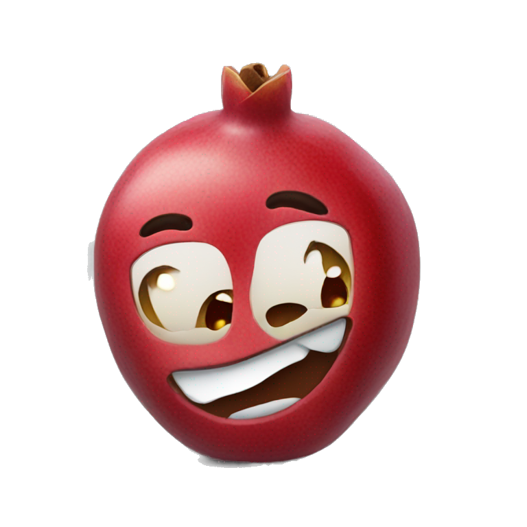 a  single pomegranate emoji