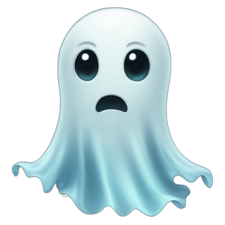 a cute spooky ghost emoji