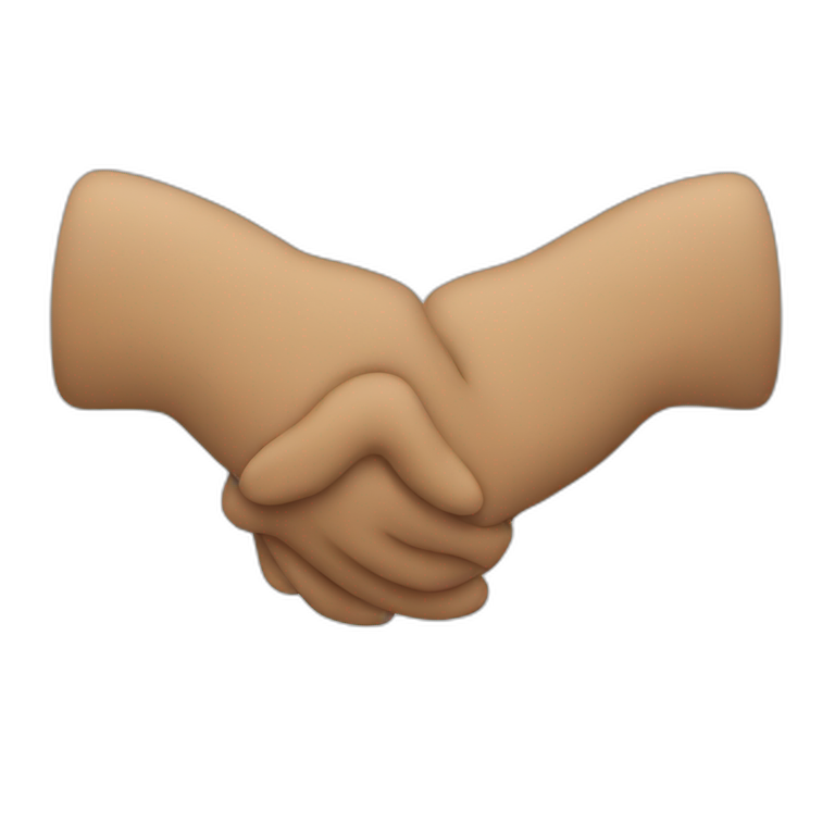 Hug hands emoji