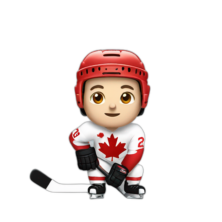 Canadian hockey player emoji